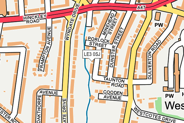 LE3 0SJ map - OS OpenMap – Local (Ordnance Survey)