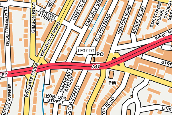 LE3 0TG map - OS OpenMap – Local (Ordnance Survey)