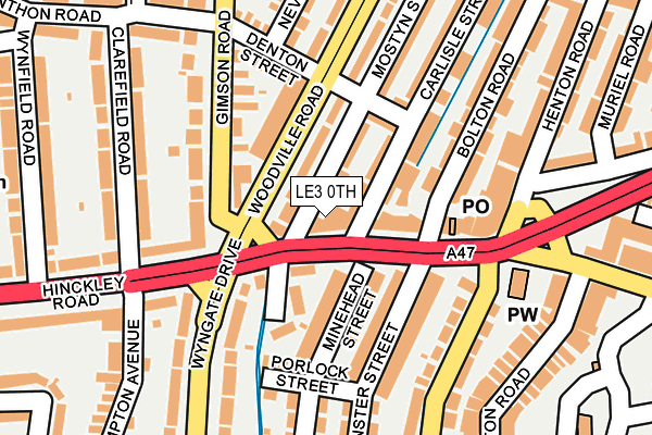 LE3 0TH map - OS OpenMap – Local (Ordnance Survey)