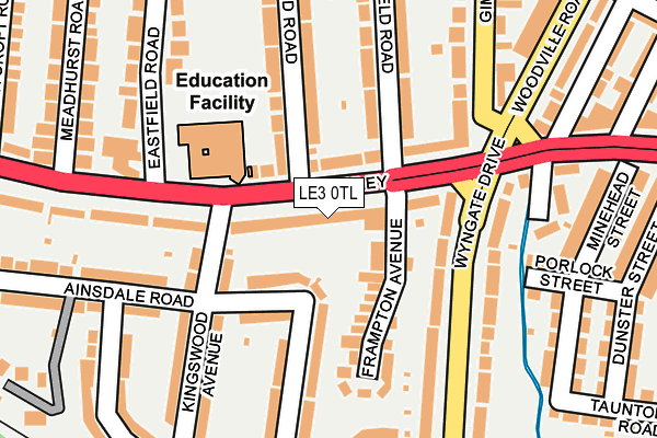 LE3 0TL map - OS OpenMap – Local (Ordnance Survey)