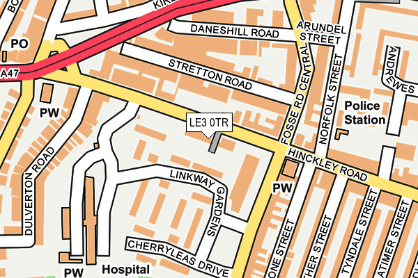 LE3 0TR map - OS OpenMap – Local (Ordnance Survey)