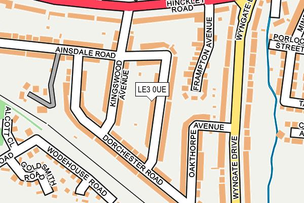 LE3 0UE map - OS OpenMap – Local (Ordnance Survey)