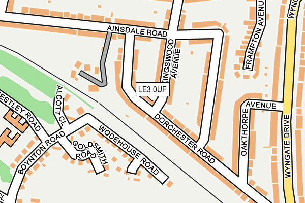 LE3 0UF map - OS OpenMap – Local (Ordnance Survey)