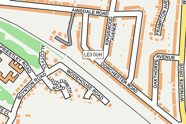 LE3 0UH map - OS OpenMap – Local (Ordnance Survey)