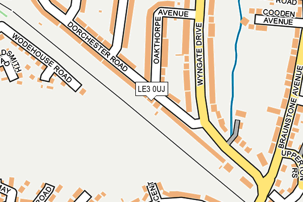 LE3 0UJ map - OS OpenMap – Local (Ordnance Survey)