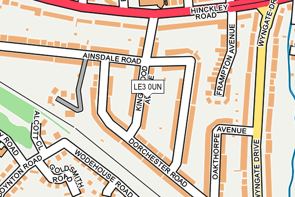 LE3 0UN map - OS OpenMap – Local (Ordnance Survey)