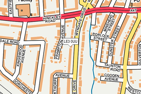 LE3 0UU map - OS OpenMap – Local (Ordnance Survey)