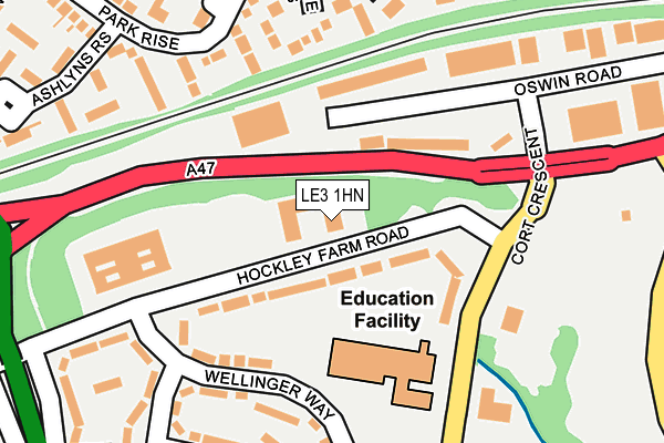 LE3 1HN map - OS OpenMap – Local (Ordnance Survey)
