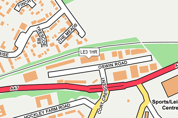 LE3 1HR map - OS OpenMap – Local (Ordnance Survey)