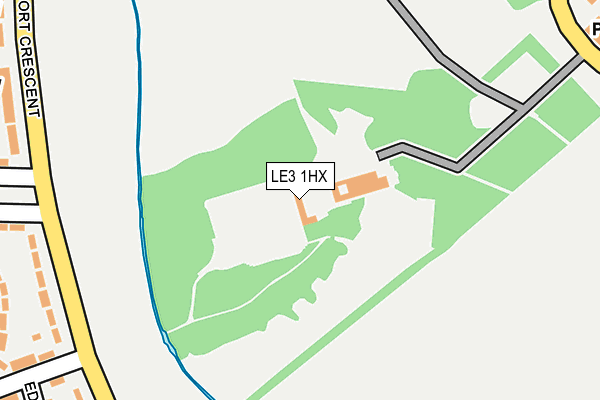 LE3 1HX map - OS OpenMap – Local (Ordnance Survey)