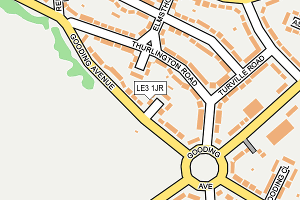 LE3 1JR map - OS OpenMap – Local (Ordnance Survey)