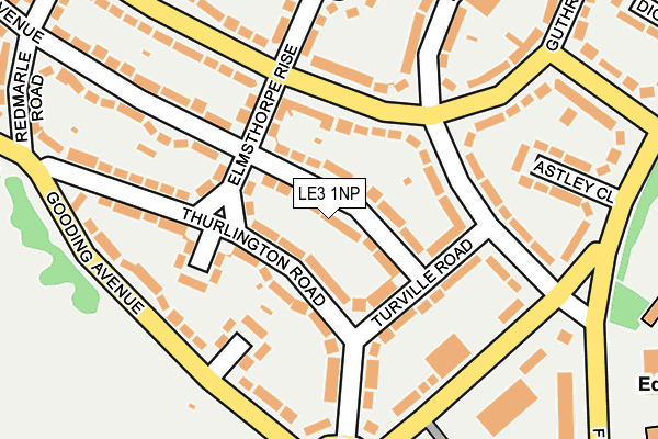 LE3 1NP map - OS OpenMap – Local (Ordnance Survey)