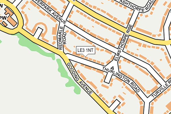 LE3 1NT map - OS OpenMap – Local (Ordnance Survey)