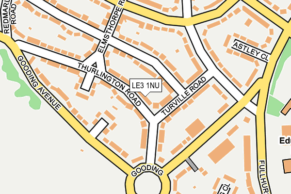 LE3 1NU map - OS OpenMap – Local (Ordnance Survey)