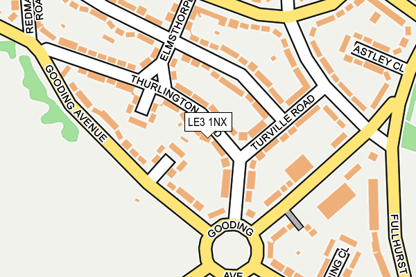 LE3 1NX map - OS OpenMap – Local (Ordnance Survey)