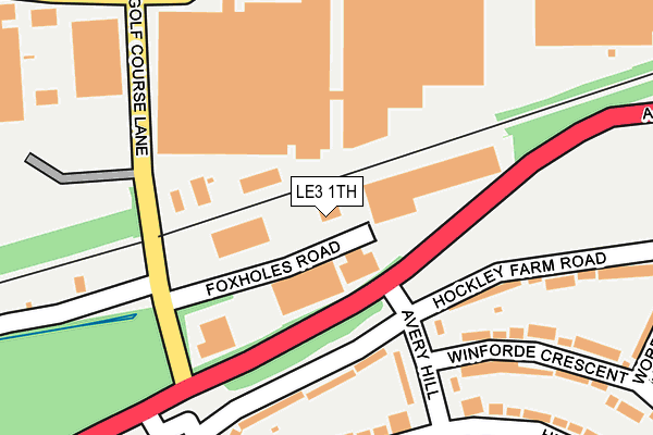 Map of MIDLAND SIGNS (LEICESTER) LIMITED at local scale