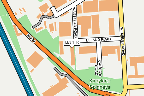 LE3 1TR map - OS OpenMap – Local (Ordnance Survey)