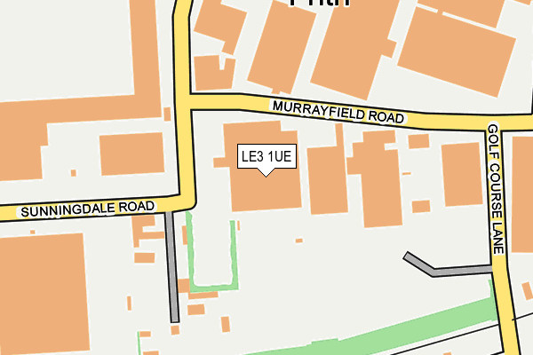 LE3 1UE map - OS OpenMap – Local (Ordnance Survey)