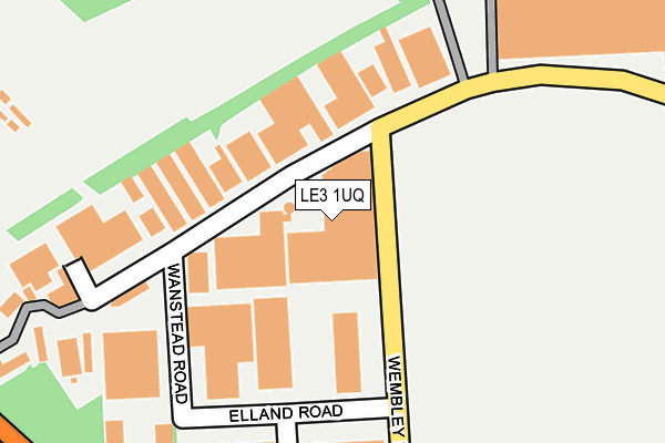 LE3 1UQ map - OS OpenMap – Local (Ordnance Survey)