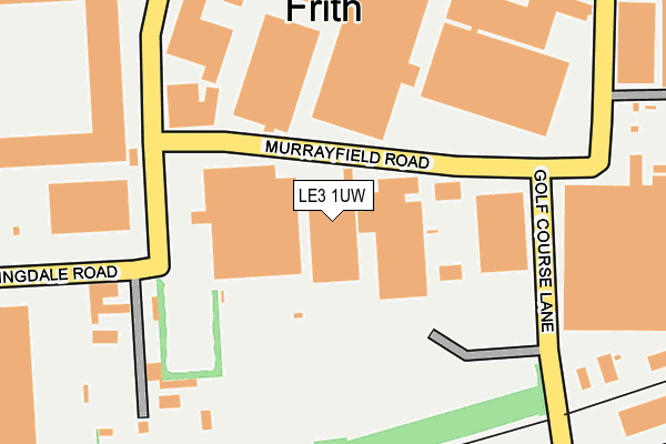 LE3 1UW map - OS OpenMap – Local (Ordnance Survey)