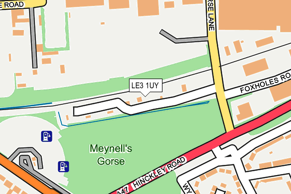 LE3 1UY map - OS OpenMap – Local (Ordnance Survey)