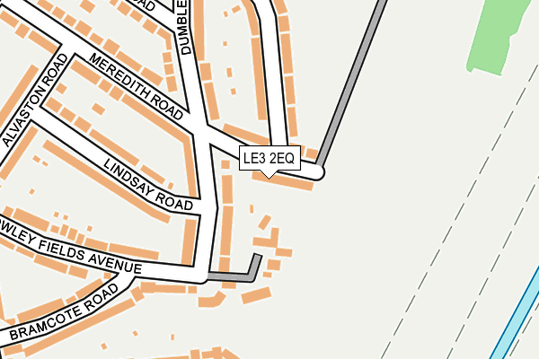 LE3 2EQ map - OS OpenMap – Local (Ordnance Survey)