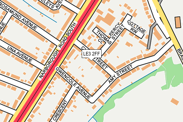 LE3 2FF map - OS OpenMap – Local (Ordnance Survey)