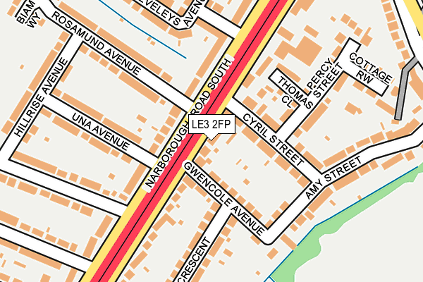 LE3 2FP map - OS OpenMap – Local (Ordnance Survey)