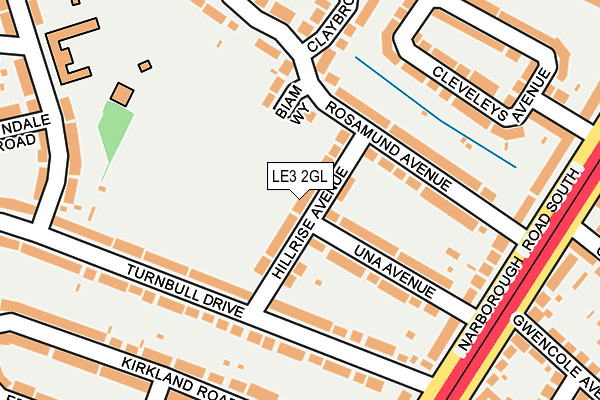 LE3 2GL map - OS OpenMap – Local (Ordnance Survey)