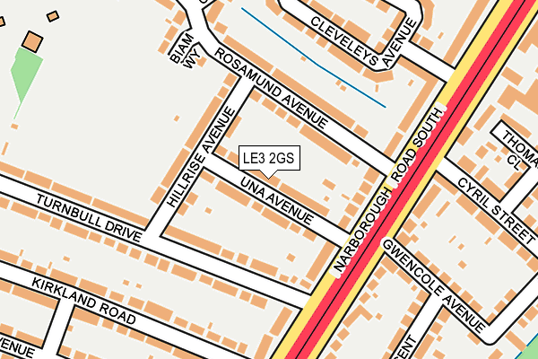 LE3 2GS map - OS OpenMap – Local (Ordnance Survey)