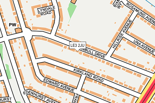 LE3 2JU map - OS OpenMap – Local (Ordnance Survey)