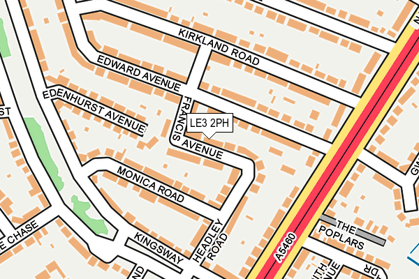 LE3 2PH map - OS OpenMap – Local (Ordnance Survey)