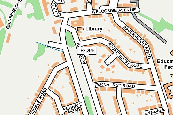 LE3 2PP map - OS OpenMap – Local (Ordnance Survey)