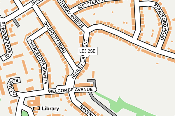 LE3 2SE map - OS OpenMap – Local (Ordnance Survey)