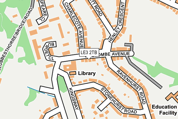 LE3 2TB map - OS OpenMap – Local (Ordnance Survey)