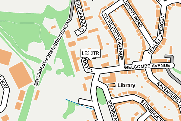 LE3 2TR map - OS OpenMap – Local (Ordnance Survey)