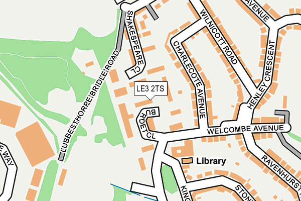 LE3 2TS map - OS OpenMap – Local (Ordnance Survey)