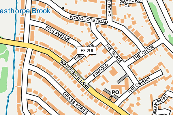 LE3 2UL map - OS OpenMap – Local (Ordnance Survey)