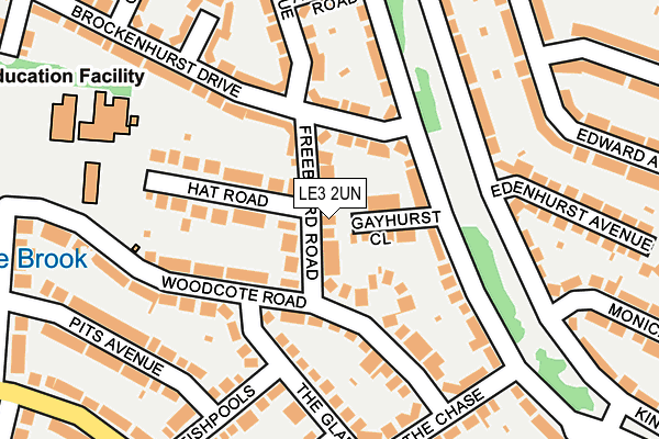 LE3 2UN map - OS OpenMap – Local (Ordnance Survey)