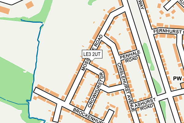 LE3 2UT map - OS OpenMap – Local (Ordnance Survey)