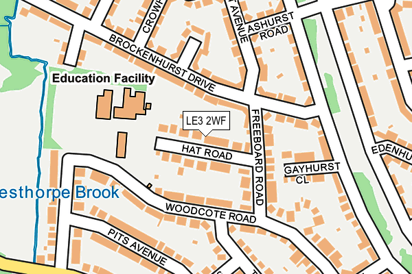 LE3 2WF map - OS OpenMap – Local (Ordnance Survey)