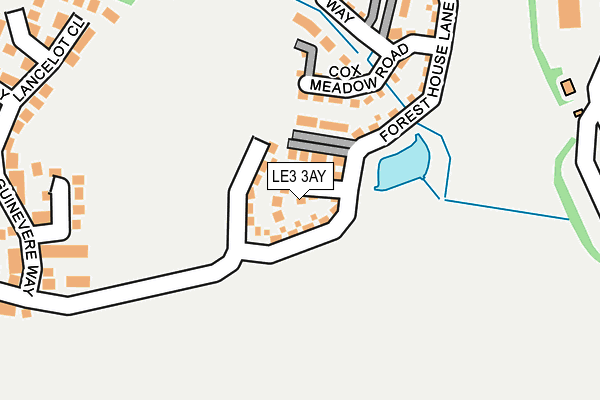 LE3 3AY map - OS OpenMap – Local (Ordnance Survey)