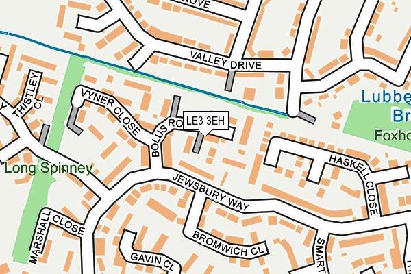 LE3 3EH map - OS OpenMap – Local (Ordnance Survey)