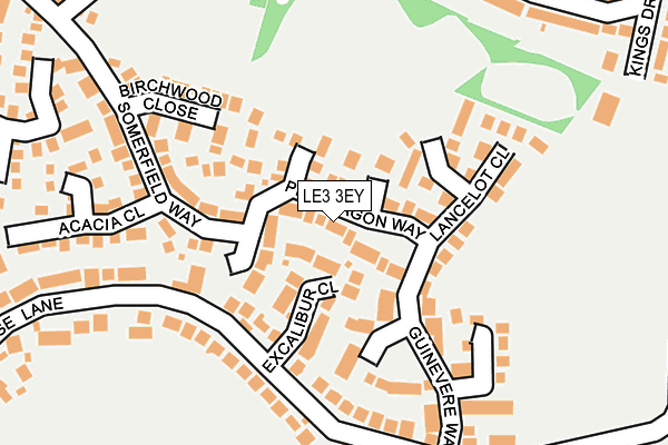 LE3 3EY map - OS OpenMap – Local (Ordnance Survey)