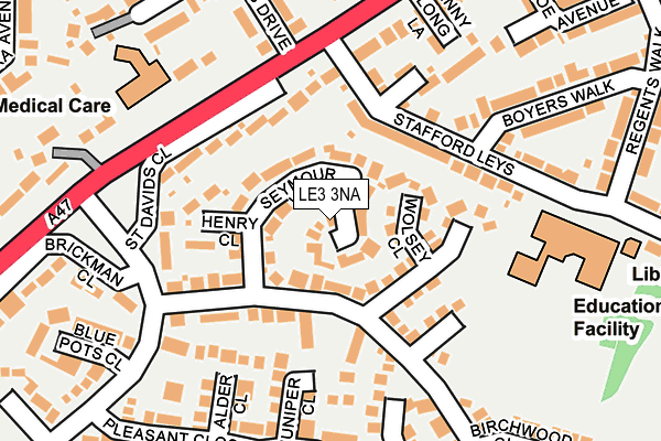 LE3 3NA map - OS OpenMap – Local (Ordnance Survey)