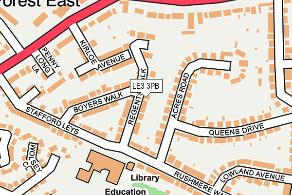 Map of REGENTS ROOFLINE LIMITED at local scale