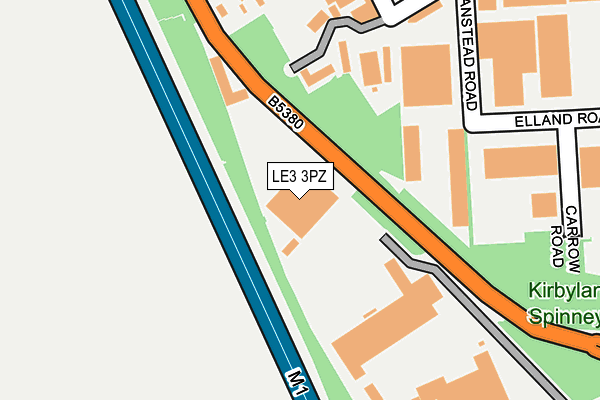 LE3 3PZ map - OS OpenMap – Local (Ordnance Survey)