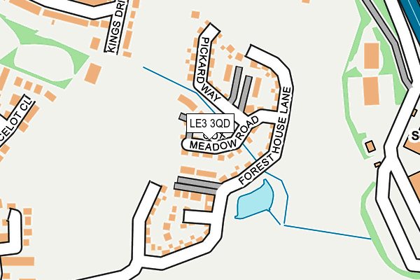 LE3 3QD map - OS OpenMap – Local (Ordnance Survey)
