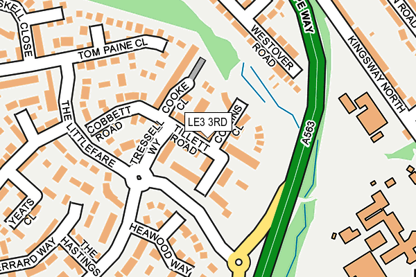 LE3 3RD map - OS OpenMap – Local (Ordnance Survey)