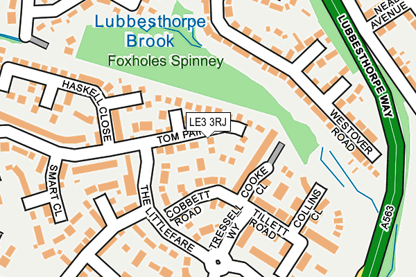 LE3 3RJ map - OS OpenMap – Local (Ordnance Survey)